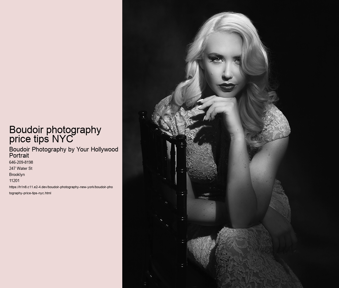 Boudoir photography price tips NYC