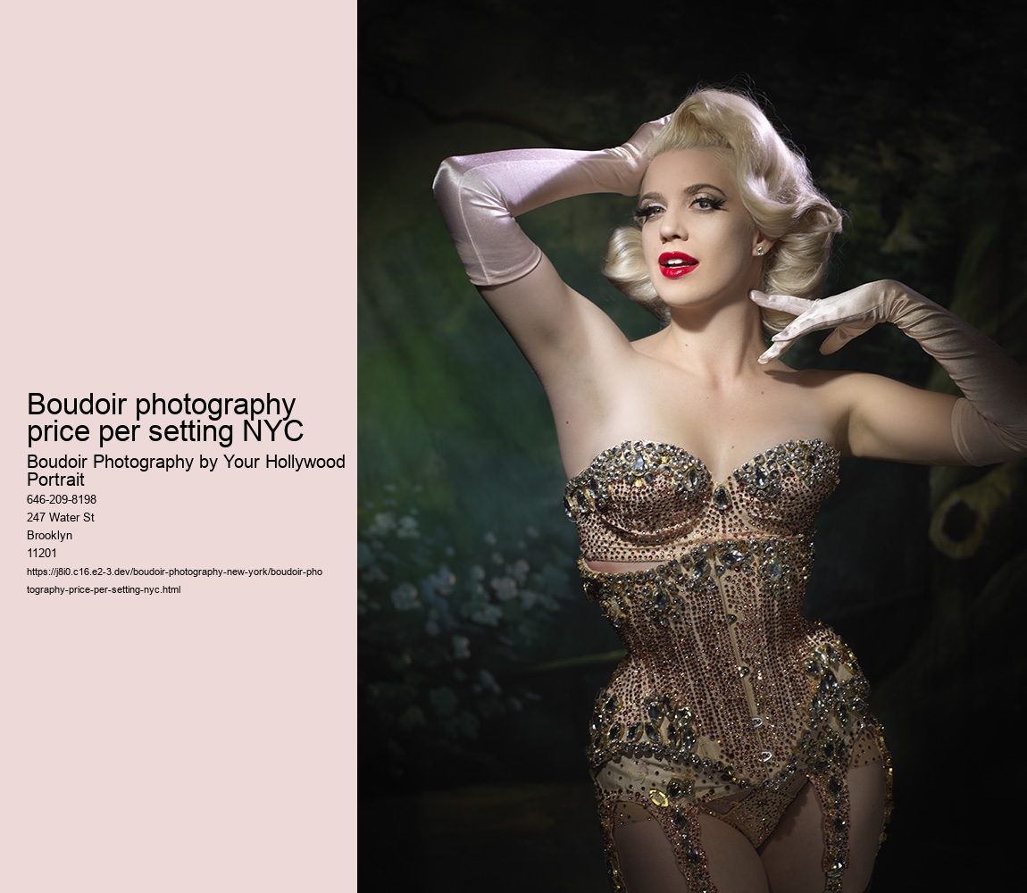 Boudoir photography price per setting NYC