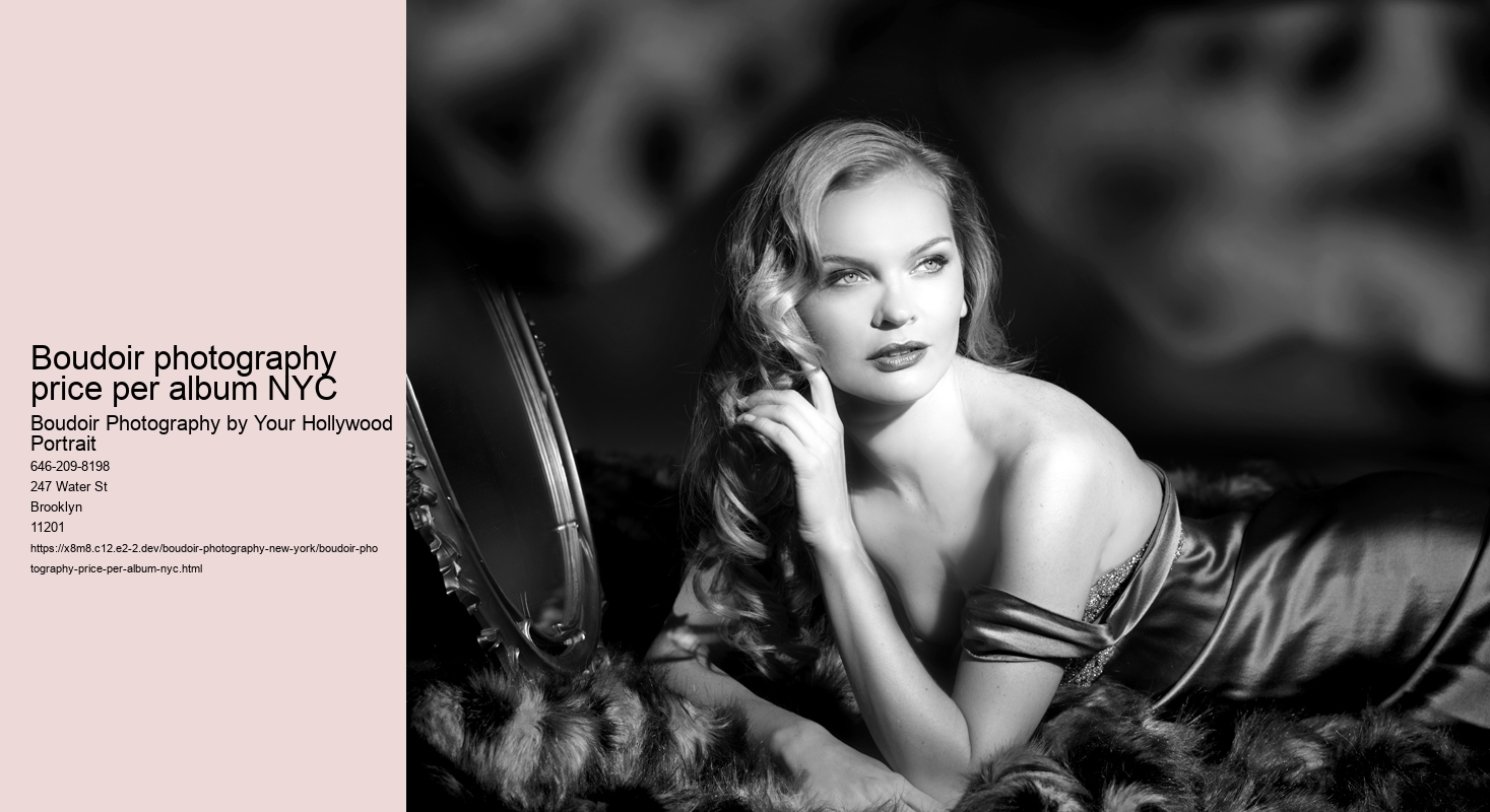 Boudoir photography price per album NYC