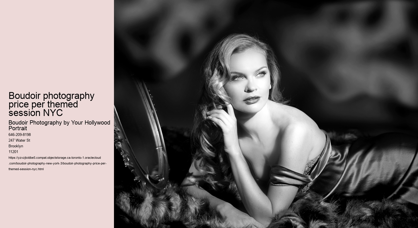 Boudoir photography price per themed session NYC