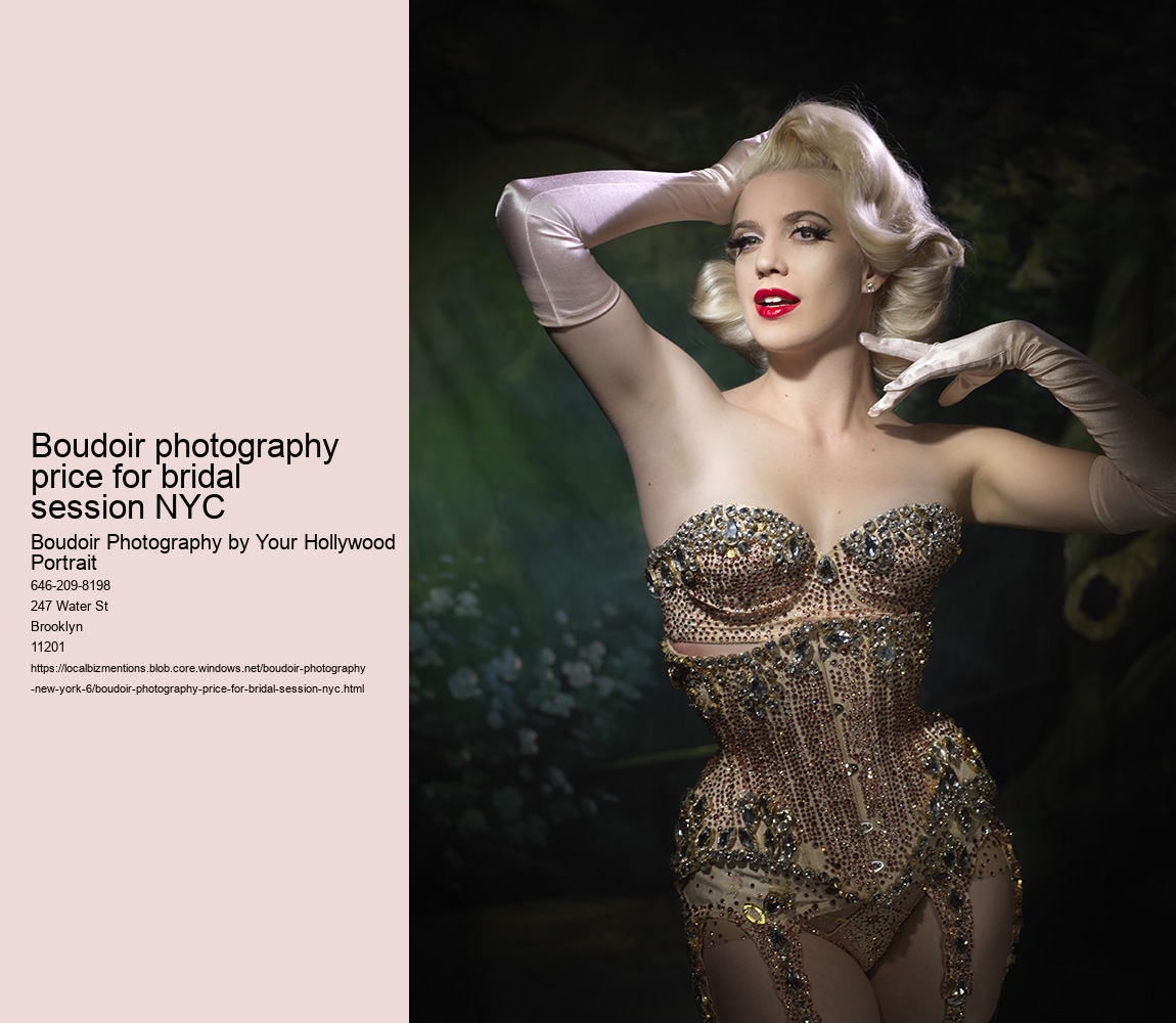 Boudoir photography price for bridal session NYC
