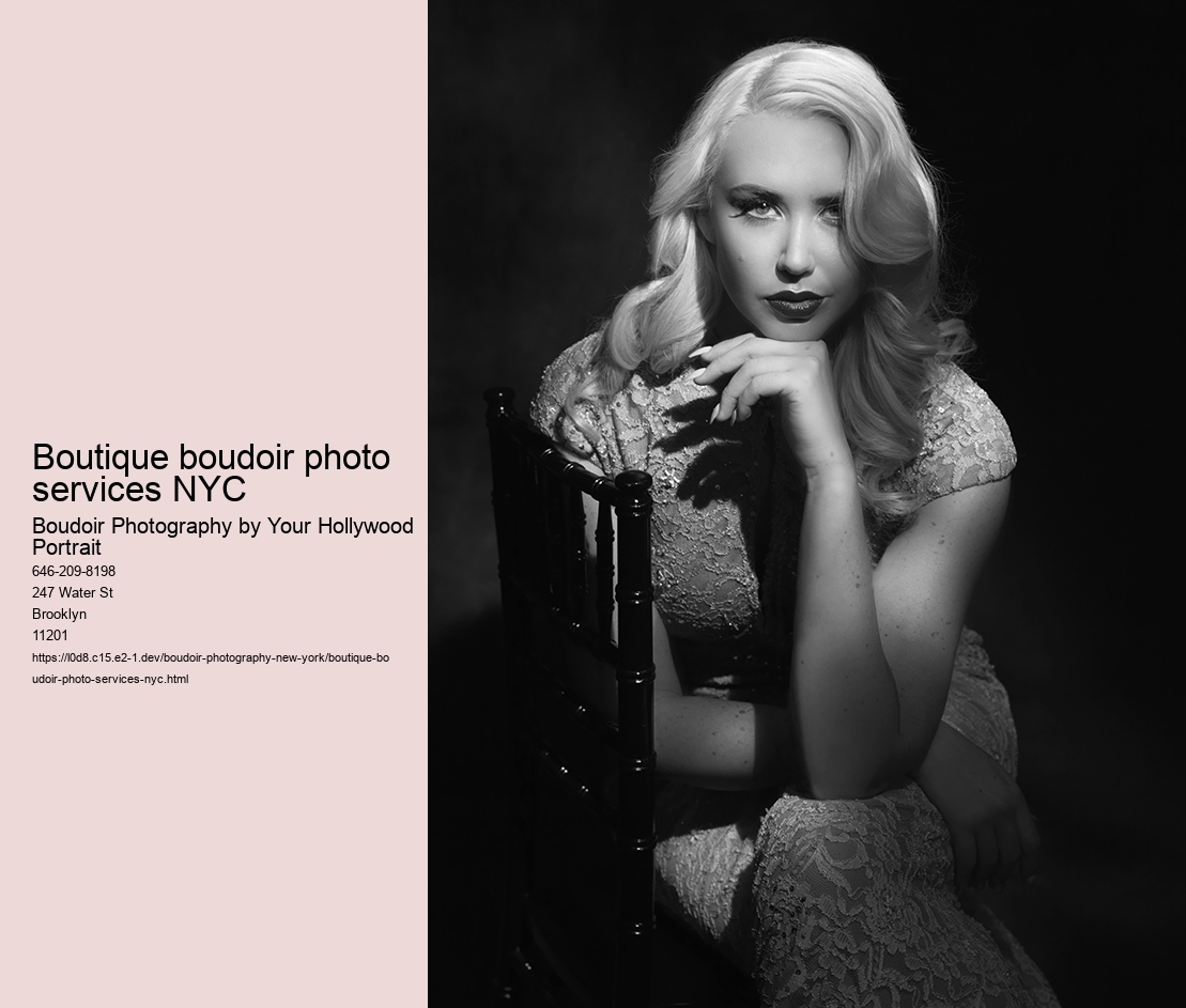 Boutique boudoir photo services NYC