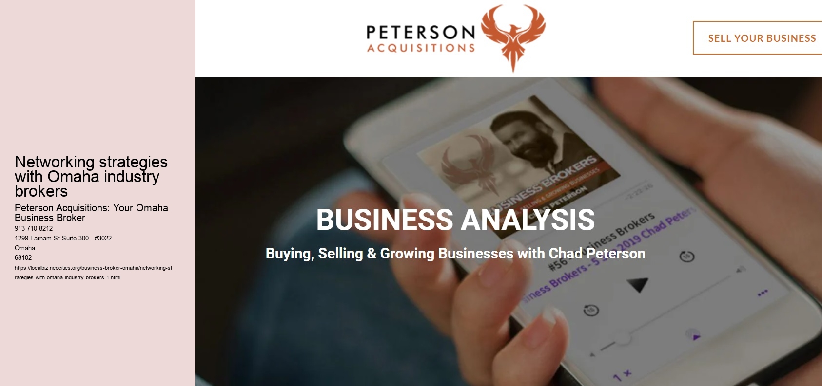 Networking strategies with Omaha industry brokers