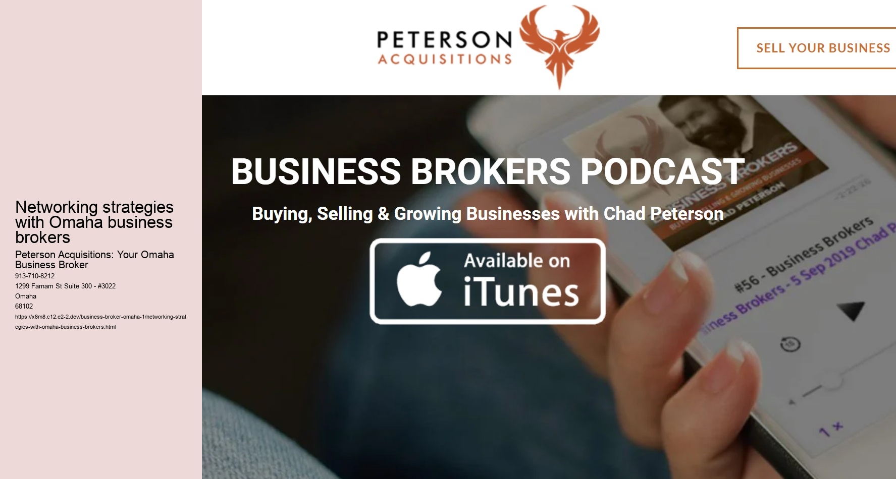 Networking strategies with Omaha business brokers