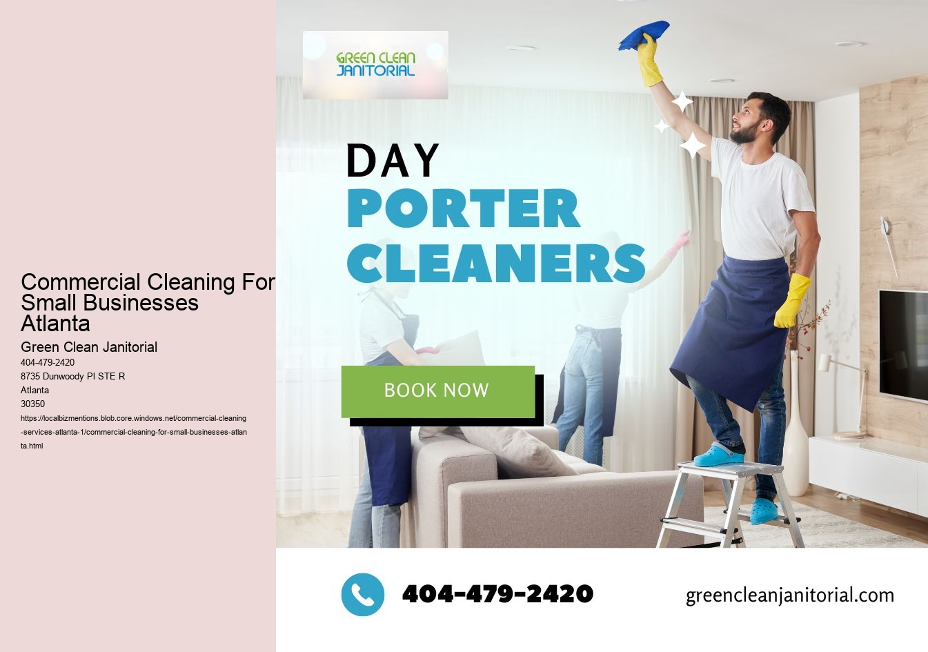 Commercial Cleaning For Small Businesses Atlanta