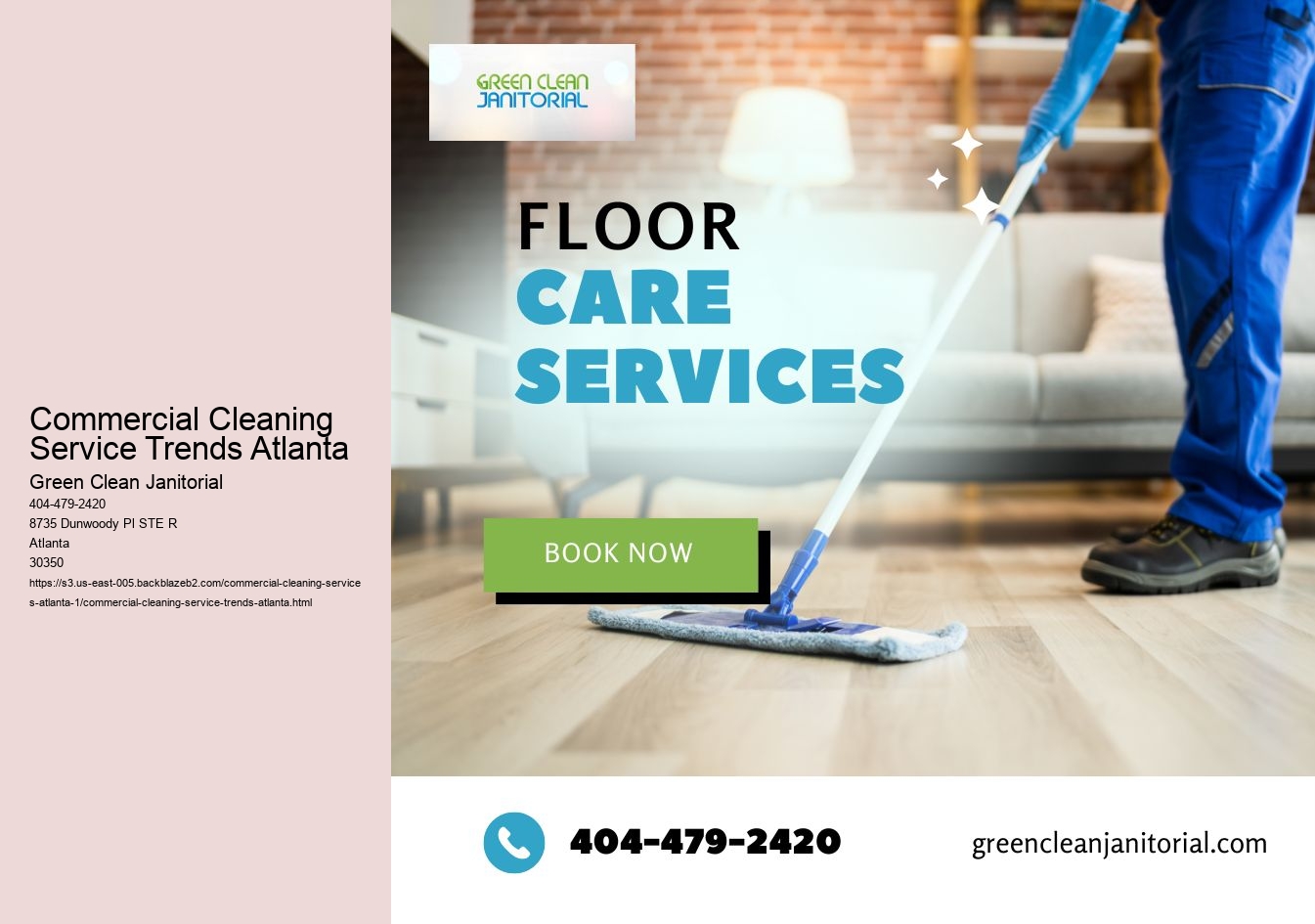 Commercial Cleaning Service Trends Atlanta